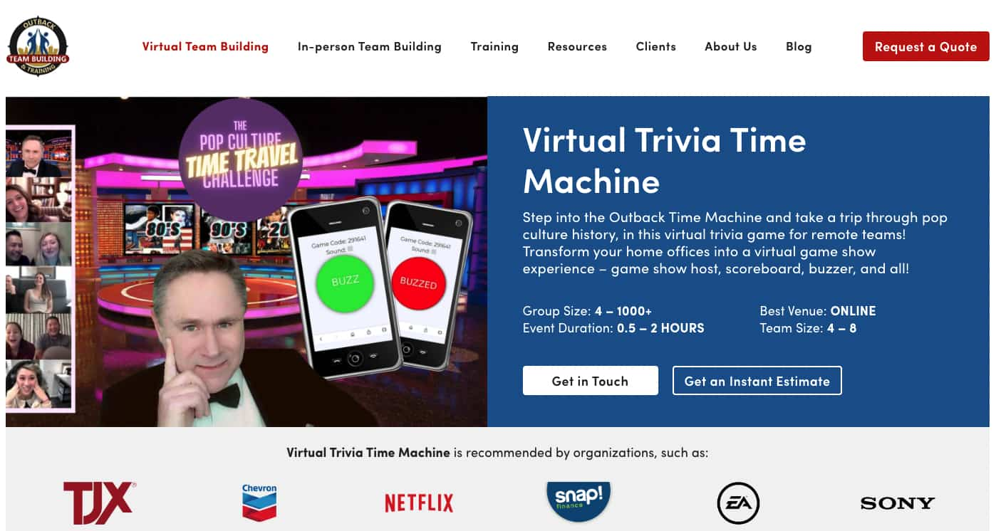 Virtual Trivia Time Machine